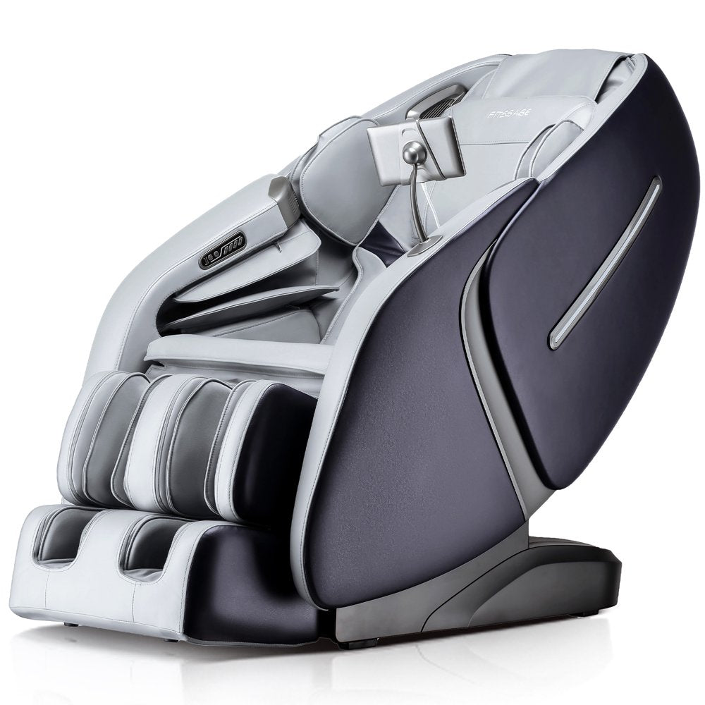 BOSSCARE Massage Chair Recliner with Zero Gravity Airbag Massage Bluetooth Speaker Foot Roller Black