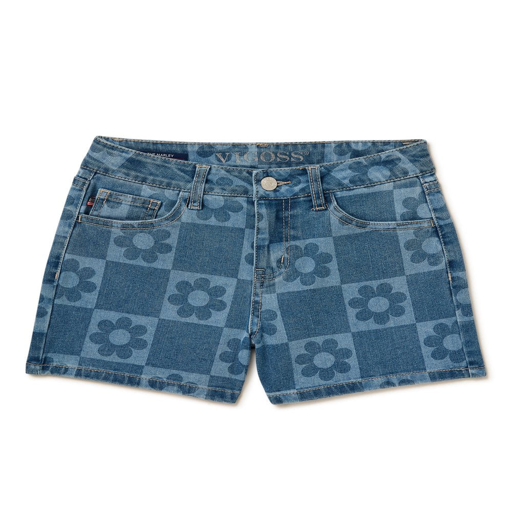 Girls Mom Fit Denim Shorts, Sizes 7-14