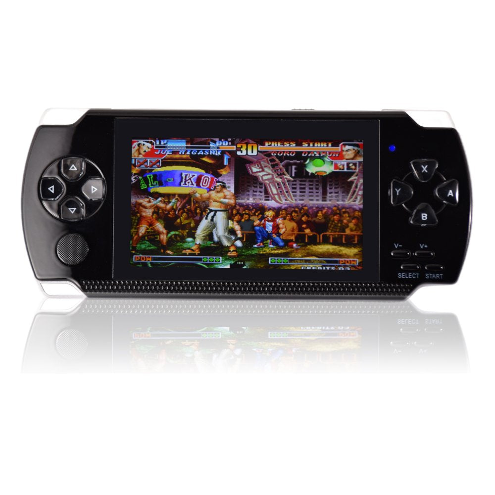 PSP Handheld Game Machine, X6 Updated Version, 8GB , 4 inch Screen, 480 * 800 resolution, 3000 Free Games, Black