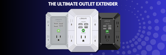 The Ultimate Outlet Extender: QINLIANF 5 Outlet Surge Protector Power Strip