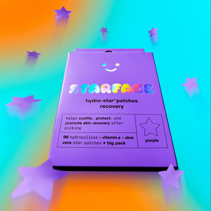 Starface Hydro-Star Recovery BIG PACK, Hydrocolloid Patches with Aloe Vera and Vitamin A, Helps Soothe and Protect Skin After Picking (96 Count)
