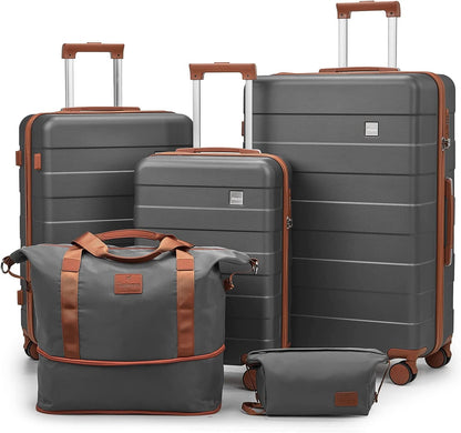 imiomo Luggage, ABS Hard Luggage Set with Spinner Wheels, with TSA Lock, Lightweight and Durable (Unisex)