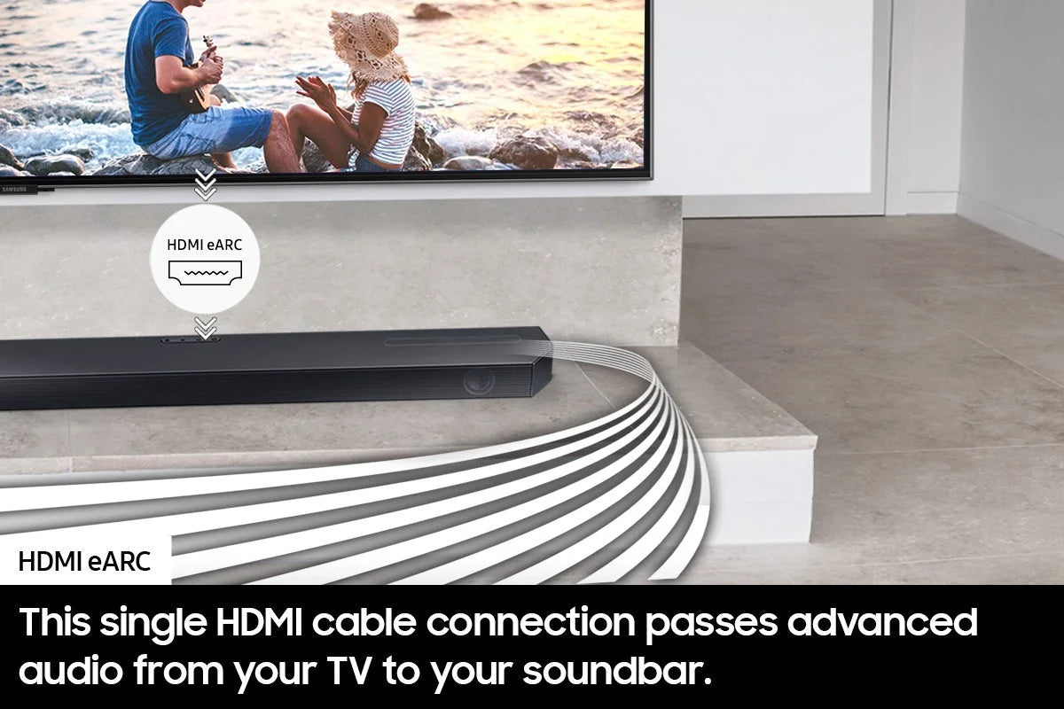 SAMSUNG Q-series 3.1ch. Dolby ATMOS Soundbar with Q-Symphony HW-Q6CC