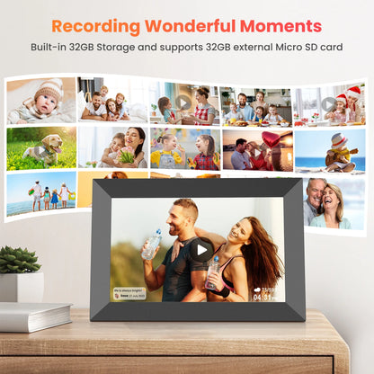 GIROOL WiFi Digital Picture Frame, 10.1" Digital Photo Frames,Smart IPS Touch Screen Photo Frame, Built-in 32GB Memory, Share Instant Photo from Anywhere , Supports Micro SD Card, Best Gift Choice