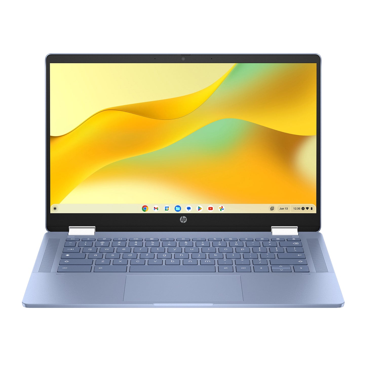 HP Chromebook x360 14 inch FHD IPS Touch 2-in-1 Laptop Intel Processor N100 4GB RAM 64GB eMMC Sky Blue