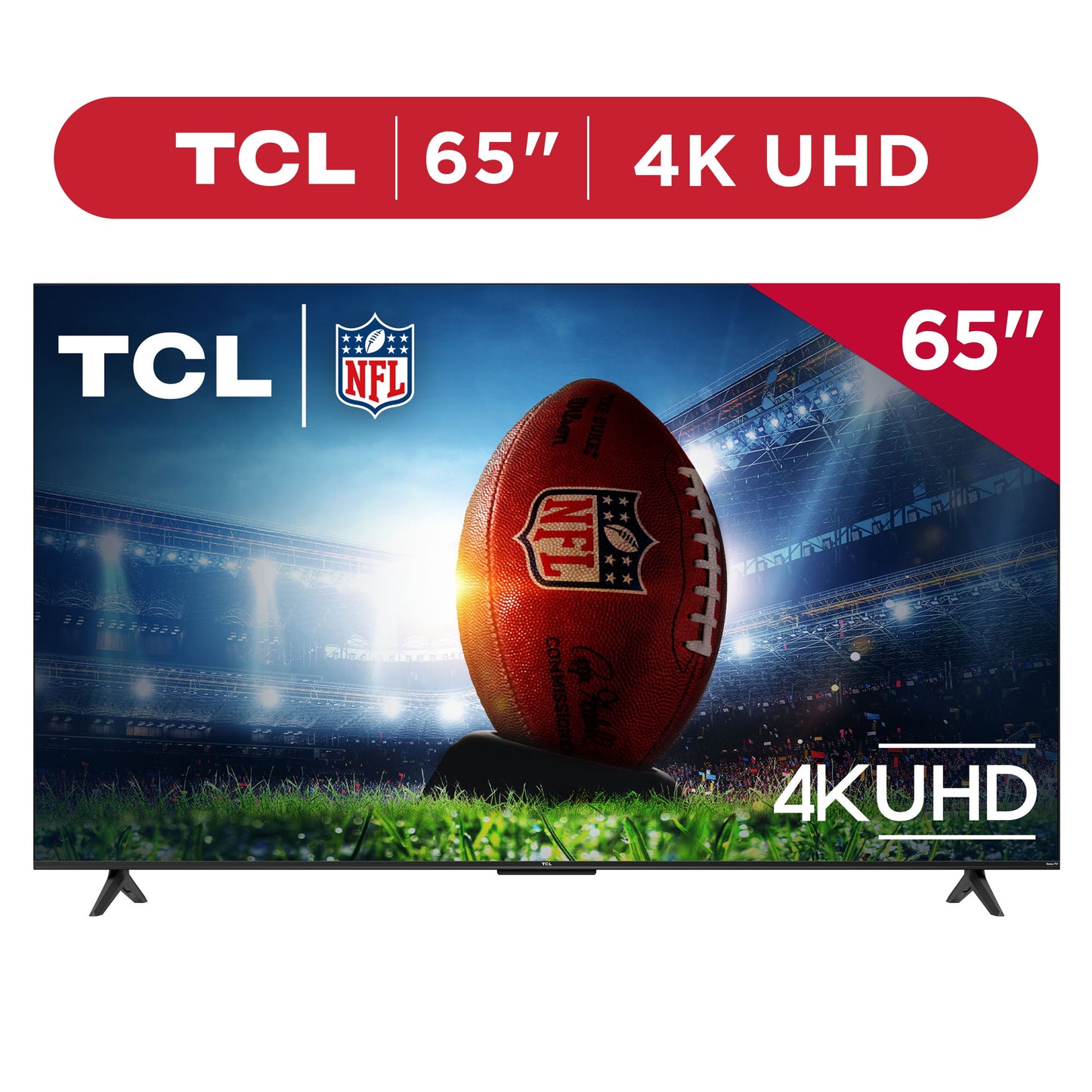 TCL 65” Class S4 (65S451) 4K UHD HDR Smart TV with Roku TV