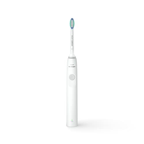 PHILIPS Sonicare 1100 Power Toothbrush, Rechargeable Electric Toothbrush, White Grey HX3641/02