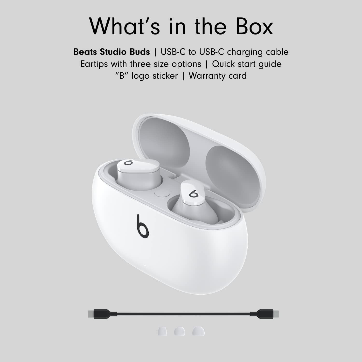 Beats Studio Buds with AppleCare+ for Headphones (2 Years) - White