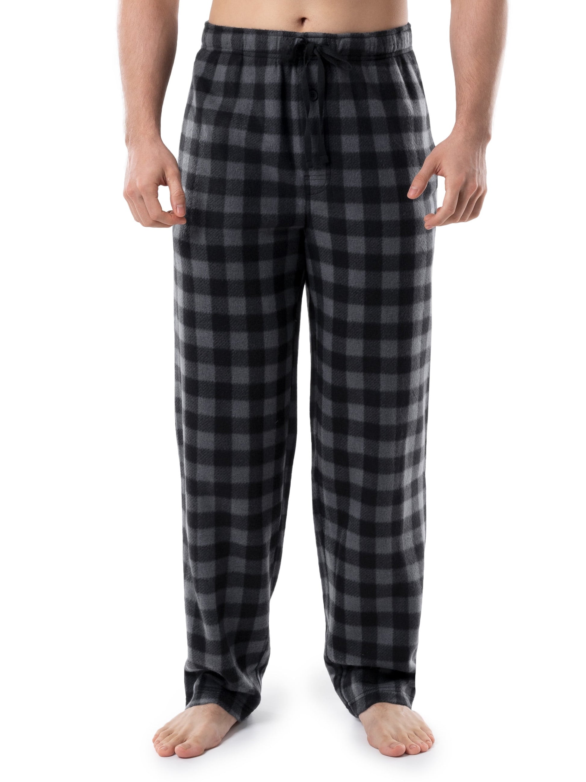 Fruit of the Loom Men's Plaid Fleece Pajama Pant 2-Pack, Sizes S-5XL