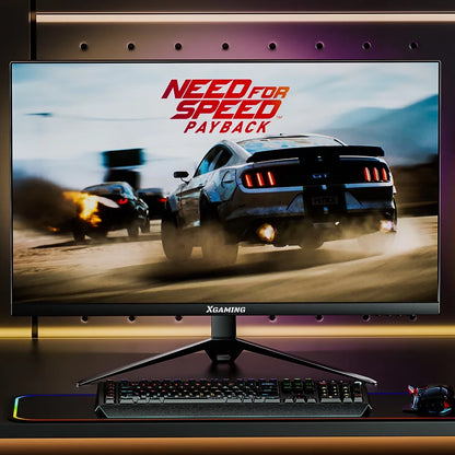 27-inch 165Hz Gaming Monitor, 1440p Gaming Monitor, QHD 2K(2560x1440) PC Monitor, XGAMING Monitor with 2 Speakers and Backlight, 1ms free sync, Black Metal Base, DP&HDMI, Computer Gaming Monitor