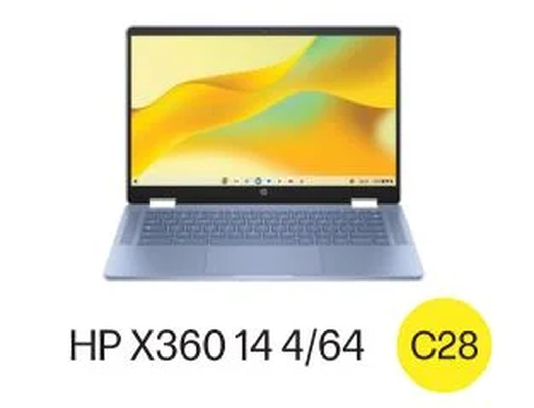 HP Chromebook x360 14 inch FHD IPS Touch 2-in-1 Laptop Intel Processor N100 4GB RAM 64GB eMMC Sky Blue