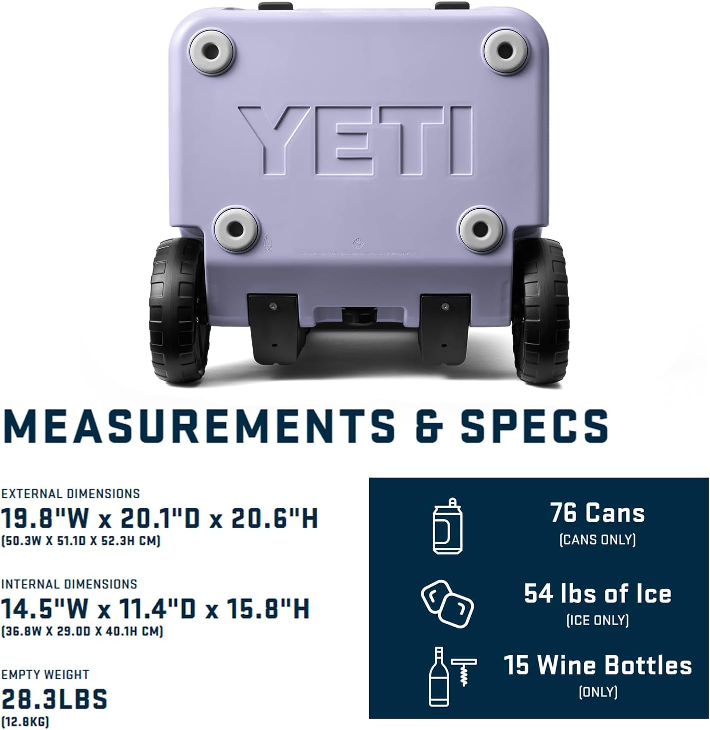 YETI Roadie 48 Wheeled Cooler with Retractable Periscope Handle