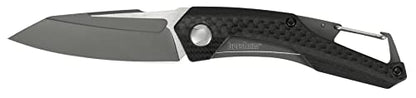 Kershaw Reverb Pocket Knife, 2.5-in. 8Cr13MoV Manual Open Blade, Lightweight, Outdoor Knife for Hiking, Camping,Black