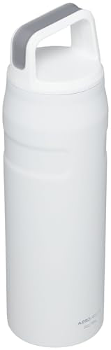 STANLEY IceFlow Cap and Carry Water Bottle 24 oz | Wide Mouth Twist Lid | Lightweight and Leakproof for Travel and Sports | Insulated Stainless Steel | BPA-Free | Polar