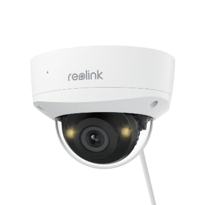 REOLINK 5MP Outdoor Security IP Camera, Turret Surveillance PoE with 2.8mm Lens,130° Diagonal,IK10 Vandal Proof,Smart Detection,Color Night Vision,2-Way Talk,IP67 Weatherproof,RLC-540A