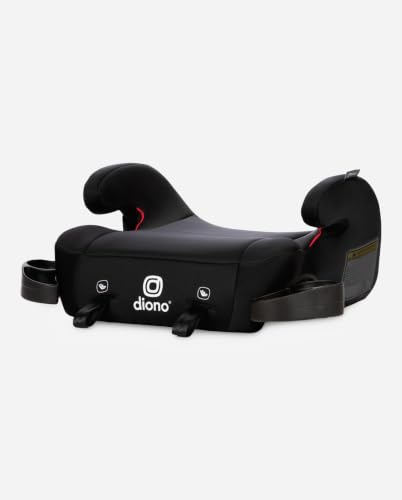 Diono Solana 2 XL 2022, Dual Latch Connectors, Lightweight Backless Belt-Positioning Car, 8 Years 1 Booster Seat, Black