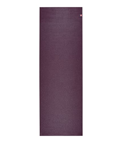 Manduka eKO Superlite Yoga Mat for Travel - Lightweight, Easy to Roll and Fold, Durable, Non Slip Grip, 1.5mm Thick, 71 Inch, Acai Purple, 71" x 24"