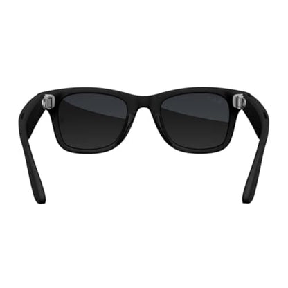 Meta Ray-Ban Smart Glasses, Wayfarer, Matte Black/Polarized Gradient Graphite, Regular