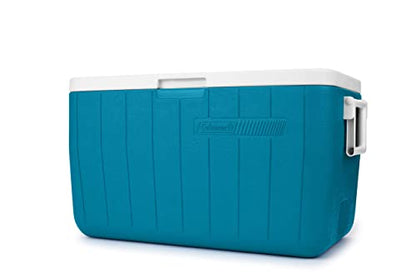Coleman Chiller Series 48qt Insulated Portable Cooler, Hard Cooler with Ice Retention & Heavy-Duty Handles, Great for Camping, Tailgating, Beach, Picnic, Groceries, Boating & More