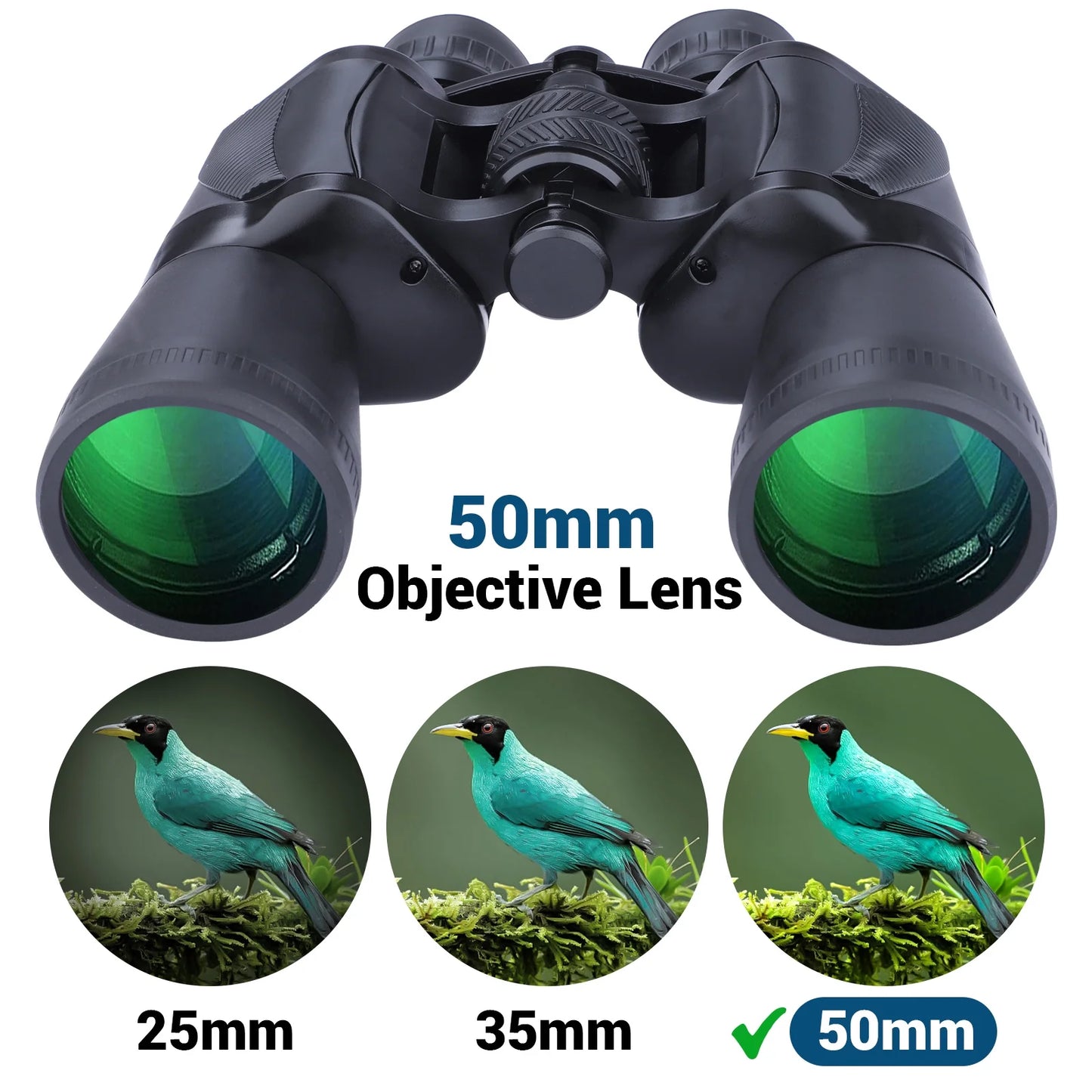 BEBANG 20X50 Binoculars for Adults,  HD Powerful Binoculars with Low Light Vision, Waterproof Binoculars for Bird Watching