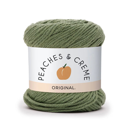 Peaches & Creme Solid 4 Medium Cotton Yarn, Bright Orange 2.5oz/70.9g, 120 Yards