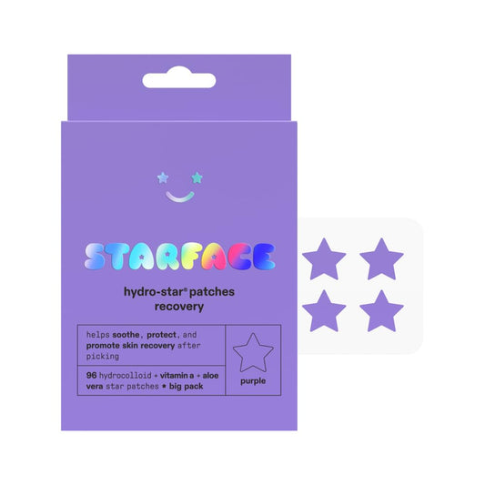 Starface Hydro-Star Recovery BIG PACK, Hydrocolloid Patches with Aloe Vera and Vitamin A, Helps Soothe and Protect Skin After Picking (96 Count)