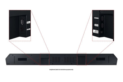 SAMSUNG Q-series 3.1ch. Dolby ATMOS Soundbar with Q-Symphony HW-Q6CC