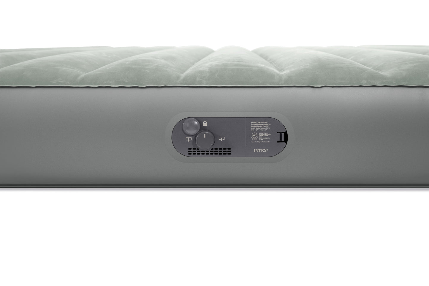 Intex 10" Queen Standard Dura-Beam Airbed Mattress with Built in Pump