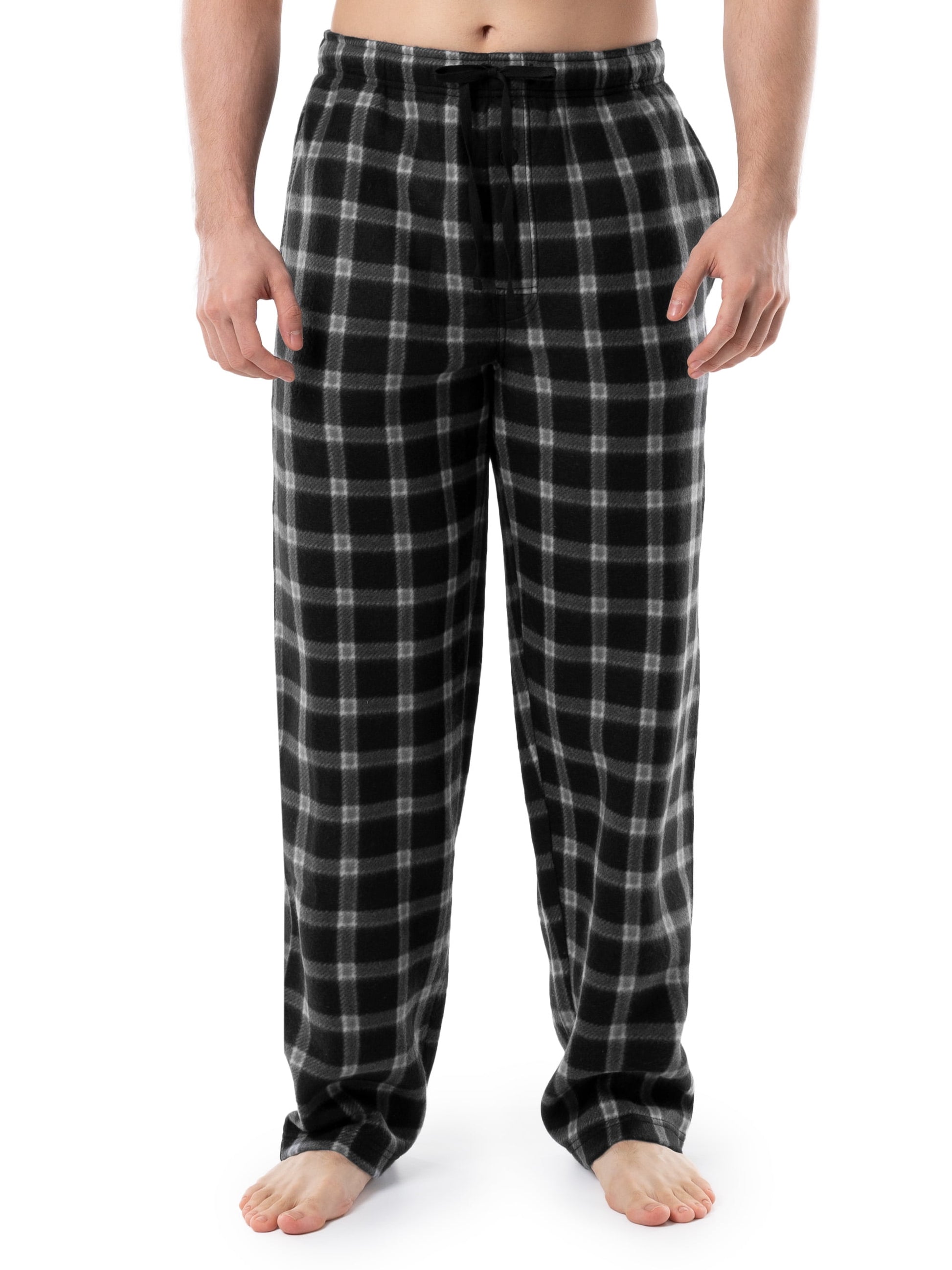 Fruit of the Loom Men's Plaid Fleece Pajama Pant 2-Pack, Sizes S-5XL