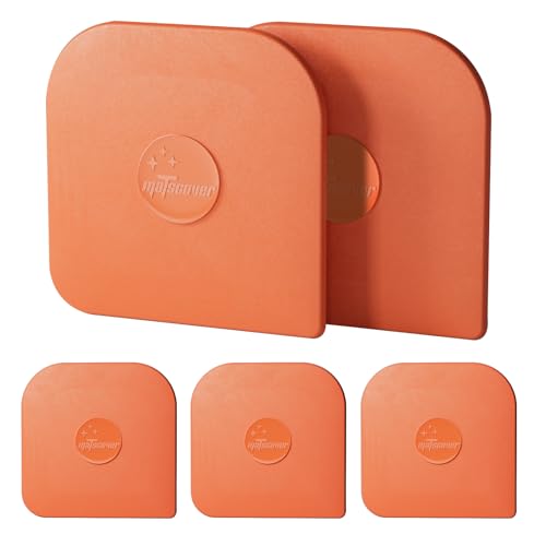 Pan Scraper, 5 Pcs Pot & Dish Scraper Plastic, Sturdy Scraper Kitchen Tool
