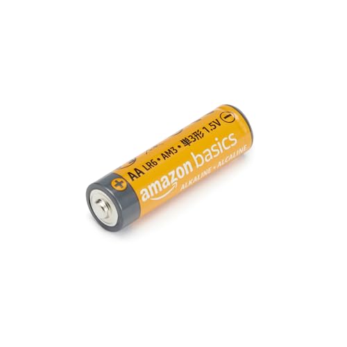 Amazon Basics 100-Pack AA Alkaline Batteries, 1.5 Volt, 10-Year Shelf Life, Reliable