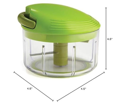 Kuhn Rikon Pull Chop, Vegetable Chopper with Stainless Steel Blades, Food Chopper with Non-Slip Base, Easy to Use Fruit Cutter and Onion Chopper, Essential Kitchen Accessories 650ml - 3 Year Guarantee