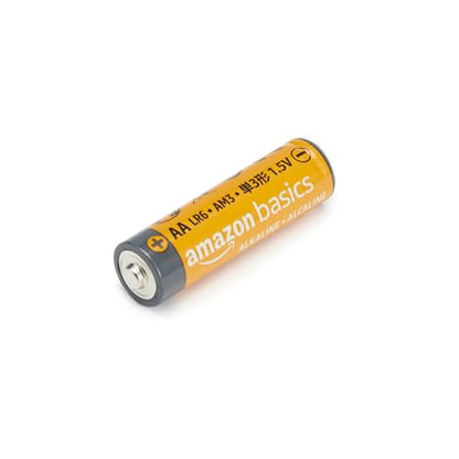 Amazon Basics 20 Pack AA High-Performance Alkaline Batteries, 10-Year Shelf Life, Easy to Open Value Pack