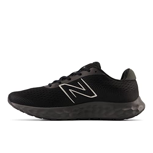 New Balance Men's 520 V8 Running Shoe, Black/Black, 12