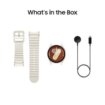 SAMSUNG Galaxy Watch 7 40mm Bluetooth AI Smartwatch w/Energy Score, Wellness Tips, Heart Rate Tracking, Sleep Monitor, Fitness Tracker, 2024, Cream [US Version, 1Yr Manufacturer Warranty]
