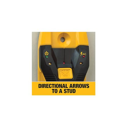 DEWALT Stud Finder, 3/4”, Locate Framing Studs Efficiently with LED Arrows, Ideal for Wood and Metal, AAA Batteries Included (DW0100)