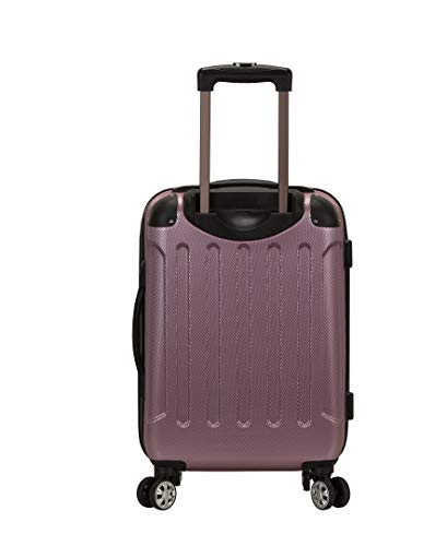 Rockland London Hardside Spinner Wheel Luggage, Pink, 3-Piece Set (20/24/28)