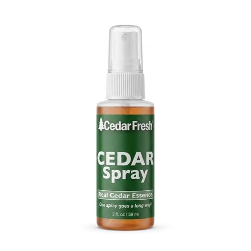 Household Essentials CedarFresh 2‑Ounce Cedar Power Spray, Natural Cedar Essence Odor Neutralizer