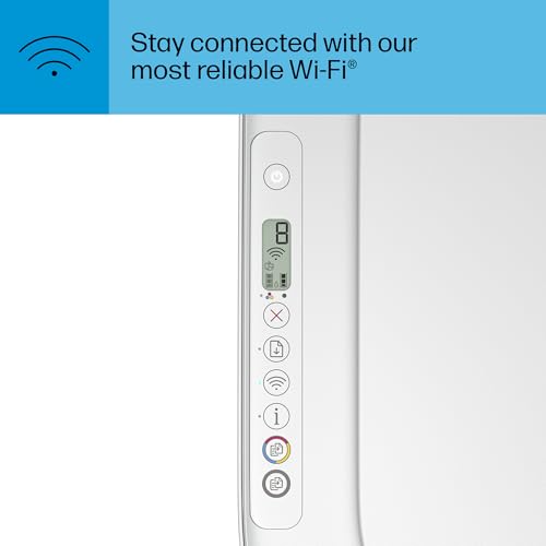 HP DeskJet 2827e Wireless All-in-One Color Inkjet Printer, Scanner, Copier, Best Home Printer, 3 Months of Instant Ink Trial Included (6W7F5A)