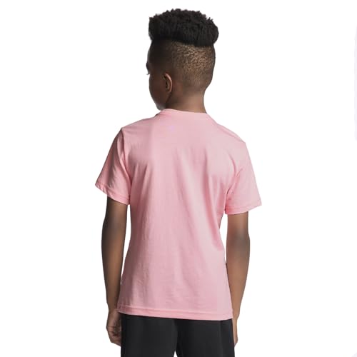 Messi Boys' Lifestyle Short Sleeve T-Shirt, Standard Fit Graphic Tee, Cotton Blend Fabric, Candy Pink