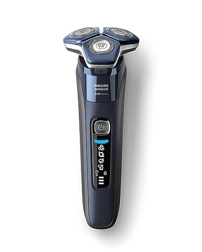 Philips Norelco Shaver 7800, Rechargeable Wet & Dry Electric Shaver with SenseIQ Technology, Quick Clean Pod, Charging Stand, Travel Case and Pop-up Trimmer, S7885/85