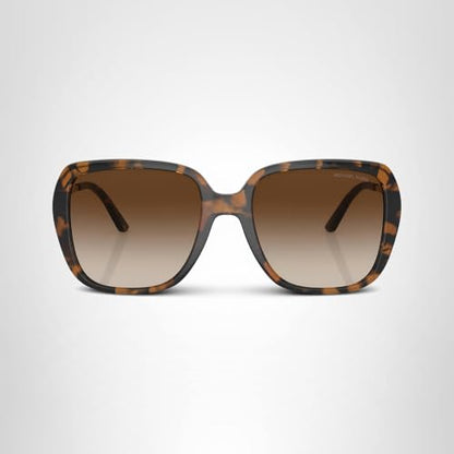 Michael Kors MK2206 Albany Sunglasses, Dark Tortoise/Brown Gradient, 55 mm