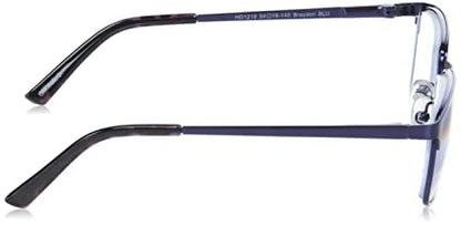 Foster Grant Men's Braydon Multifocus Rectangular Reading Glasses, Matte Navy Blue/Transparent, 54 mm + 2.75