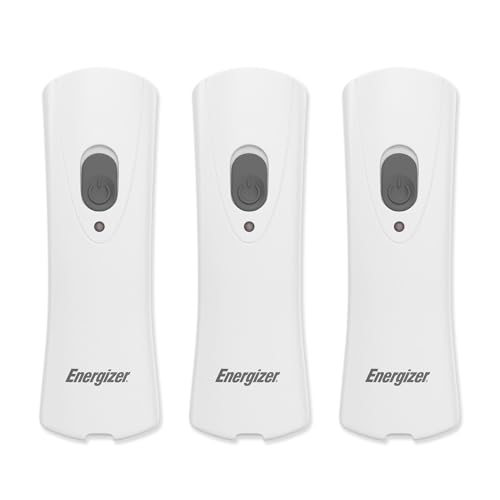 Energizer Weatheready Rechargeable Compact Handheld Light, Plug-in LED Emergency Flashlight, Automatic Turn-On, Built-in Battery Included, 3 Count