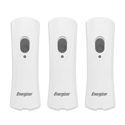 Energizer Weatheready Rechargeable Compact Handheld Light, Plug-in LED Emergency Flashlight, Automatic Turn-On, Built-in Battery Included, 3 Count