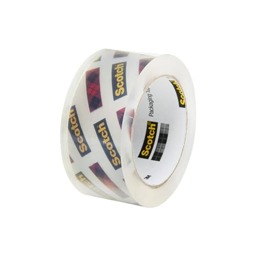 Scotch Box Lock Packing Tape, Clear, Extreme Grip Moving Tape, 1.88 in. x 54.6 yd, 3 Rolls, Tape Dispenser not Included