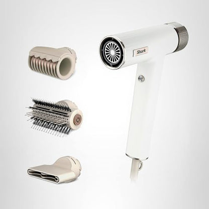 Shark Hair Dryer | SpeedStyle | No Heat Damage Hair Styling Tool | 3 Styling Tools Included | Portable & Powerful Blow Dryer | Best for Straight & Wavy Hair | Silk | HD331