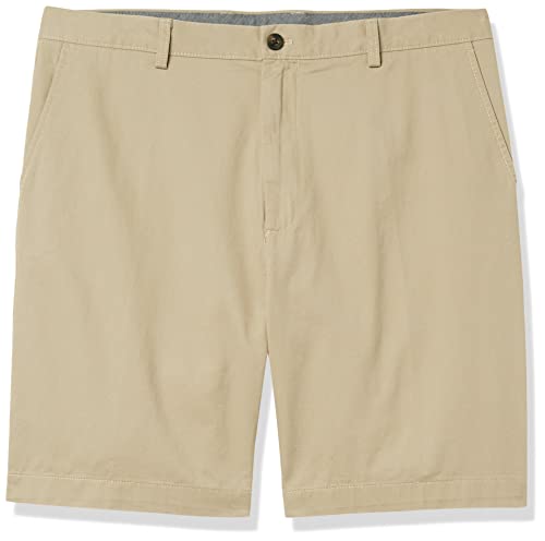 Amazon Essentials Men's Classic-Fit 9" Short, Light Brown, 38