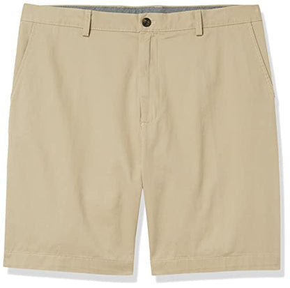 Amazon Essentials Men's Classic-Fit 9" Short, Light Brown, 38