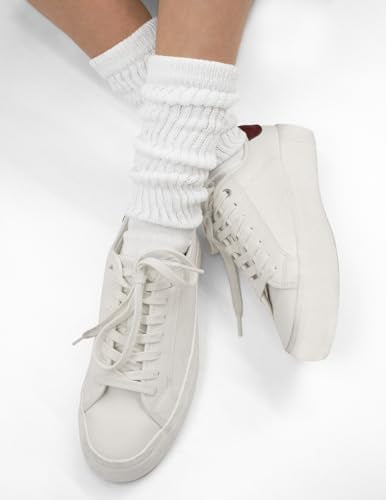 HUE Women's Slouch Socks 3 Pair Pack, Black/Black/Black, One Size